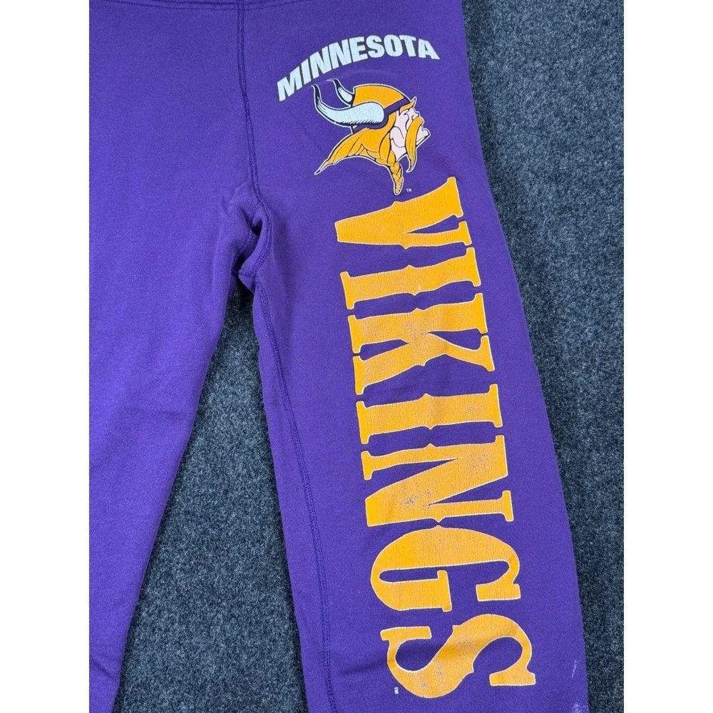 VTG Minnesota Vikings Sweatpants XL USA Artex Jostens NFL Purple 80s 90s